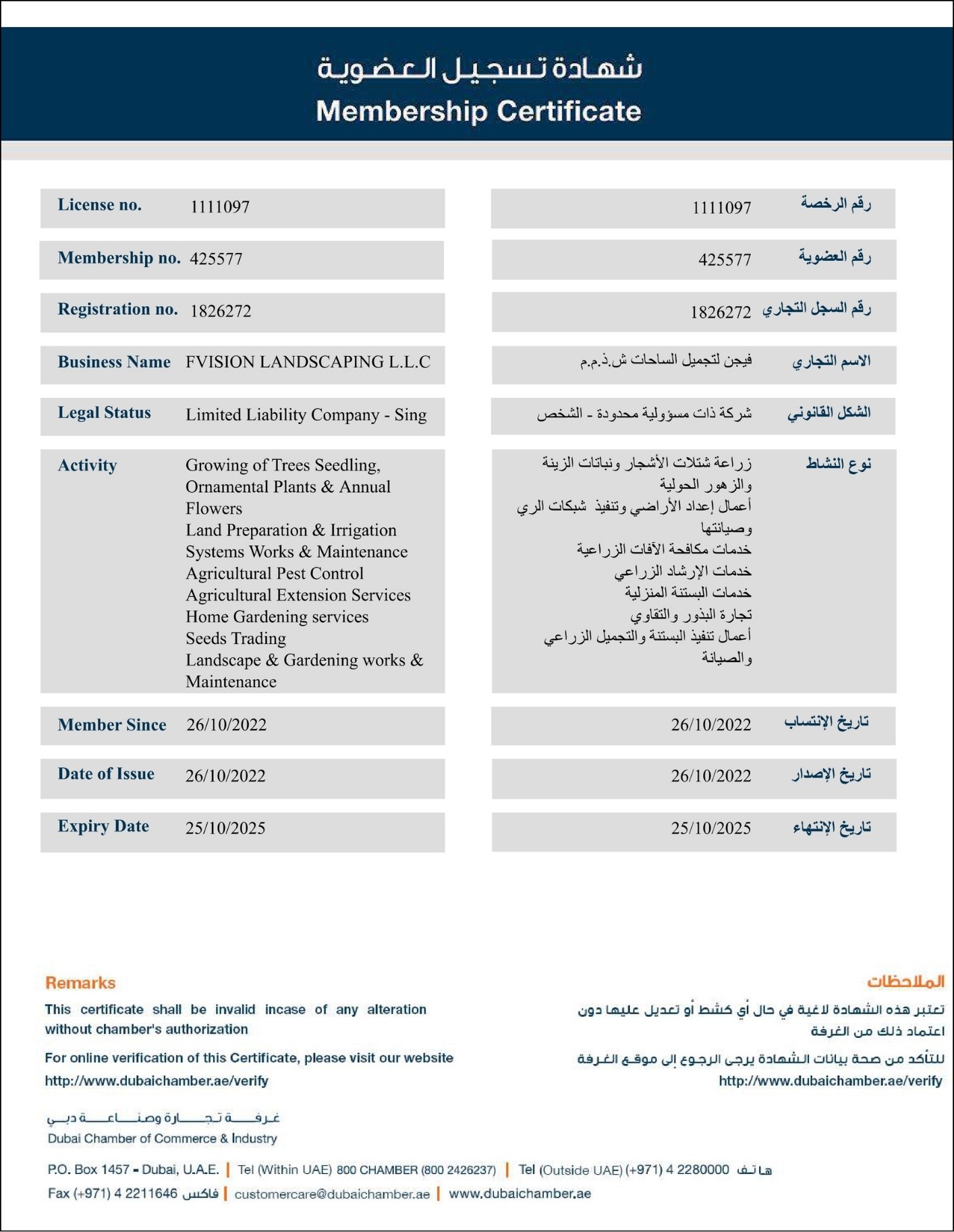 Chamber Membership